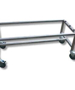 Baarwagen grijs staal 120cm
