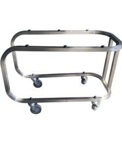 RVS baarwagen 90cm